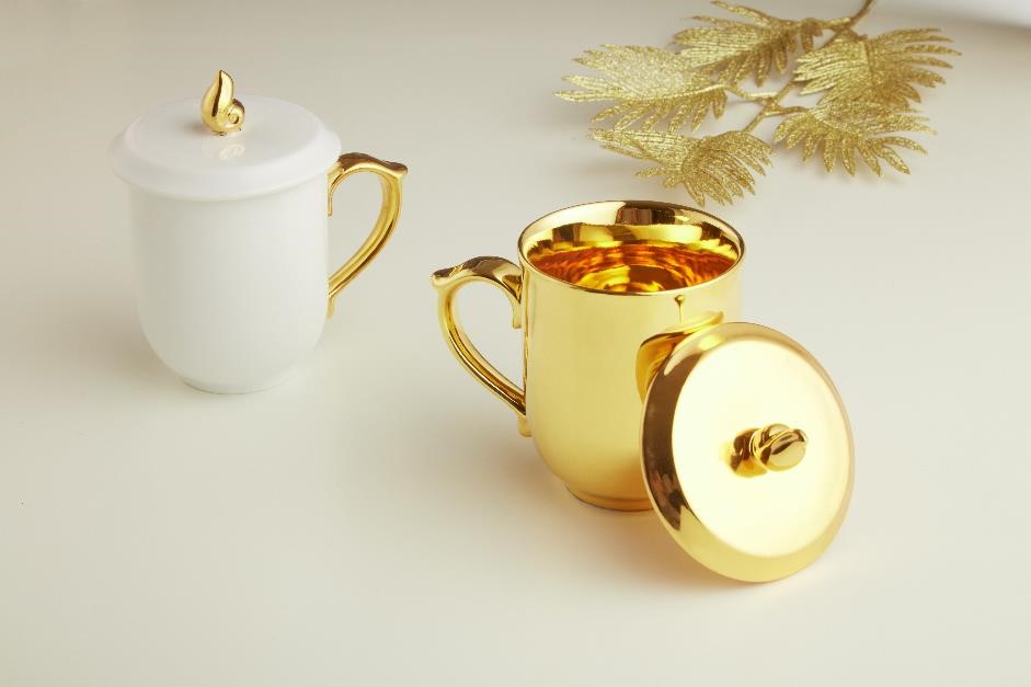 24k Golden Tea Mug Sets